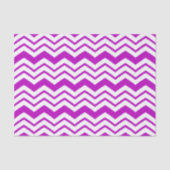 Purple White Chevron Zigzag Pattern Design  薄葉紙 (正面)