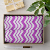 Purple White Chevron Zigzag Pattern Design  薄葉紙 (ギフト)