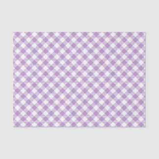 PURPLE & WHITE EASTER PLAID PATTERN 薄葉紙