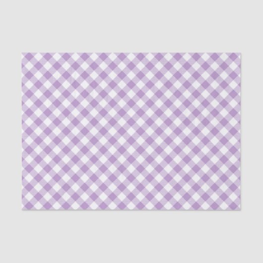 PURPLE & WHITE EASTER PLAID PATTERN 薄葉紙 (正面)