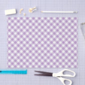 PURPLE & WHITE EASTER PLAID PATTERN 薄葉紙 (クラフト)