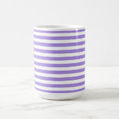 PURPLE & WHITE EASTER STRIPES コーヒーマグカップ (中央)