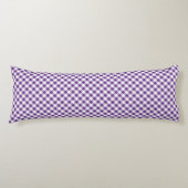 Purple White Gingham  ボディピロー (正面)