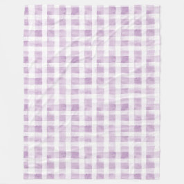 Purple White Stripes  フリースブランケット