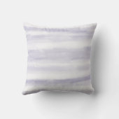 Purple White Watercolor Stripes Ombre クッション (裏面)