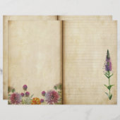 Purple Wild Flowersジャーナルページ (正面/裏面)