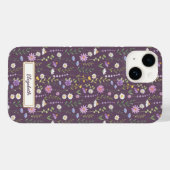 Purple Wild Flowers Case-Mate iPhoneケース (裏面 (横))