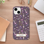 Purple Wild Flowers iPhoneケース