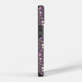 Purple Wild Flowers iPhoneケース (右側面)