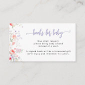 Purple wildflower baby in bloom Books for Baby  エンクロージャーカード (正面)