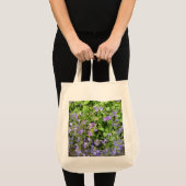 Purple Wildflower Botanical Tote Bag トートバッグ (正面(商品))