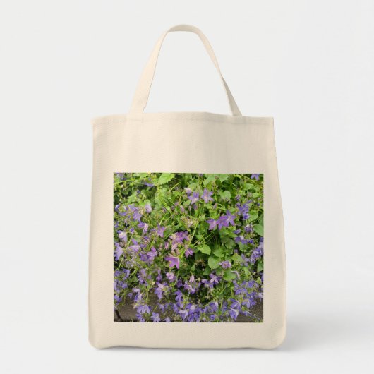 Purple Wildflower Botanical Tote Bag トートバッグ (正面)