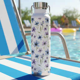 Purple Wildflower Meadow ウォーターボトル