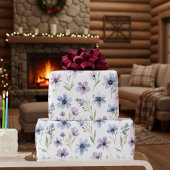 Purple Wildflower Meadow ラッピングペーパー