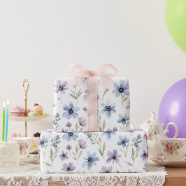 Purple Wildflower Meadow ラッピングペーパー