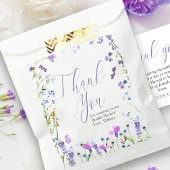 Purple Wildflower Thank You Script フェイバーバッグ