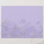 Purple Wildflower Two-Sided Scrapbook Paper (裏面)