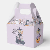 Purple Witch Hat Halloween Spooky Magical フェイバーボックス (正面)