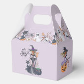 Purple Witch Hat Halloween Spooky Magical フェイバーボックス (裏面)