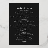 Purple Witchy Getting Hitched Bachelorette Weekend 箔招待状 (裏面)