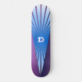 Purple with Blue Rays Dd Brand Skateboard スケートボード (正面)