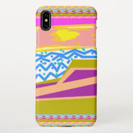Purple Yacht Blue Waves  iPhone XS Maxケース