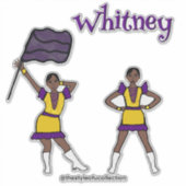 Purple Yellow Color Guard #1  シール (正面)