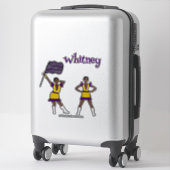 Purple Yellow Color Guard #1  シール (スーツケース)