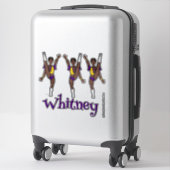 Purple Yellow Majorette Dancer #1  シール (スーツケース)