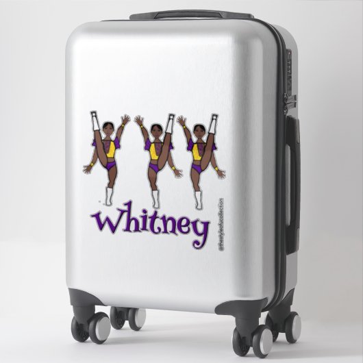 Purple Yellow Majorette Dancer #1  シール (スーツケース)