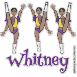 Purple Yellow Majorette Dancer #2 シール