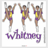 Purple Yellow Majorette Dancer #2 シール (シート)