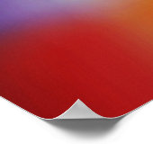 Purple Yellow Red & Orange Abstract Glow Poster ポスター (角)
