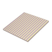 Purple Yellow Stripes Pattern Minimal Modern タイル (側面)