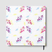 Purple Yellow Vintage Flowers ゲストブック (裏面)