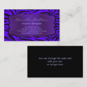 Purple Zebra名刺 名刺 (正面/裏面)