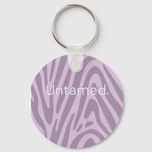 Purple zebra print bag キーホルダー (正面)