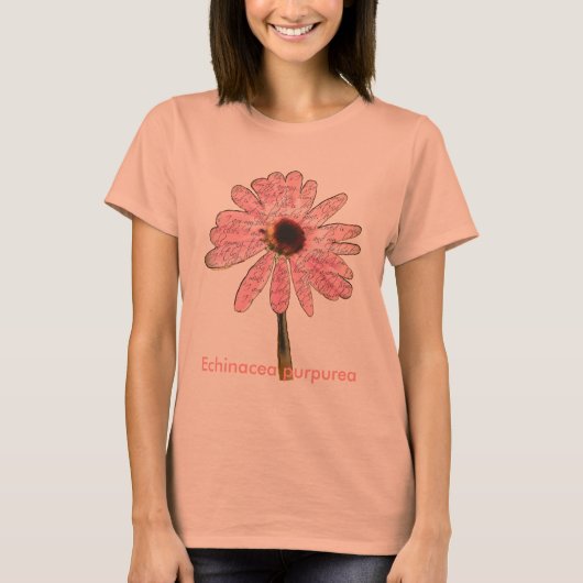 purpleconeflower最愛3 tシャツ (正面)