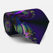 PurpleFractalGalaxies ネクタイ (ロール)