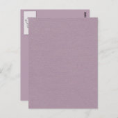 PurpleSolidPaperライトメイブパープルカラー無地のBA ポストカード (正面/裏面)