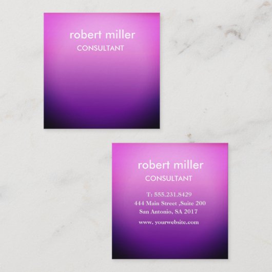 PurpleSquare名刺 スクエア名刺 (正面/裏面)