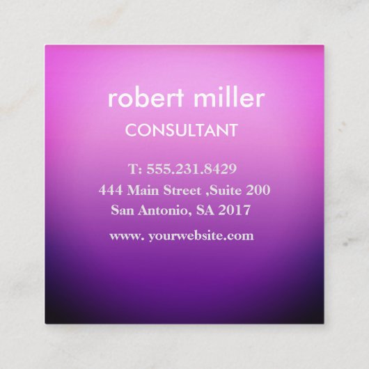 PurpleSquare名刺 スクエア名刺 (裏面)