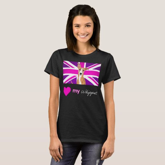 PURPLEWHIPPET (DARK) Basic Tシャツ (正面フル)