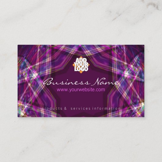 PurpleZtars +ロゴ名刺 名刺 (裏面)