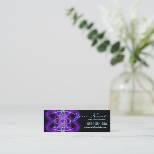 Purpliazハートプロファイルカード スキニー名刺 (スタンド正面)