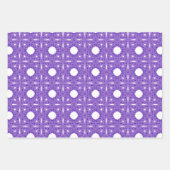 purplleパターン ラッピングペーパーシート (正面3)