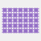 purplleパターン ラッピングペーパーシート (正面)