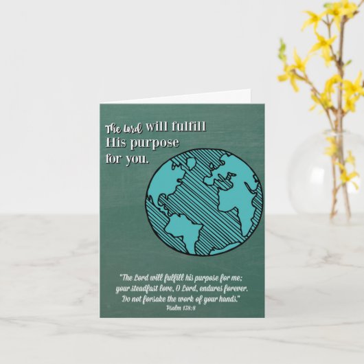 Purpose宗教卒業カード主の カード (黄色い花)