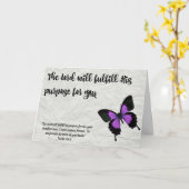 Purpose蝶卒業カード主の カード (黄色い花)