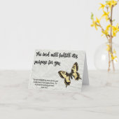 Purpose蝶卒業カード主の カード (黄色い花)